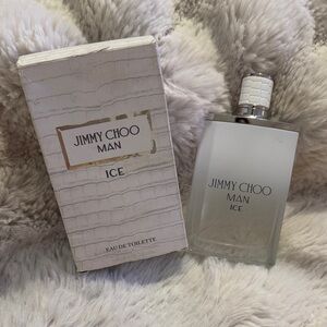 Jimmy Choo Man Ice - Frosted White and Silver Bottle